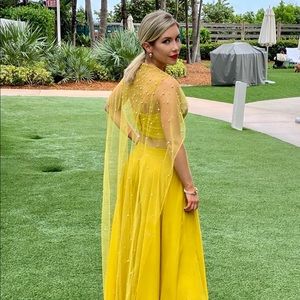 Yellow Indian Palazzo Suit